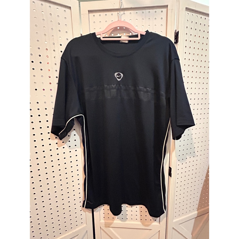 Nike Fit Dry XL Black Athletic Training Running T Shirt Mens